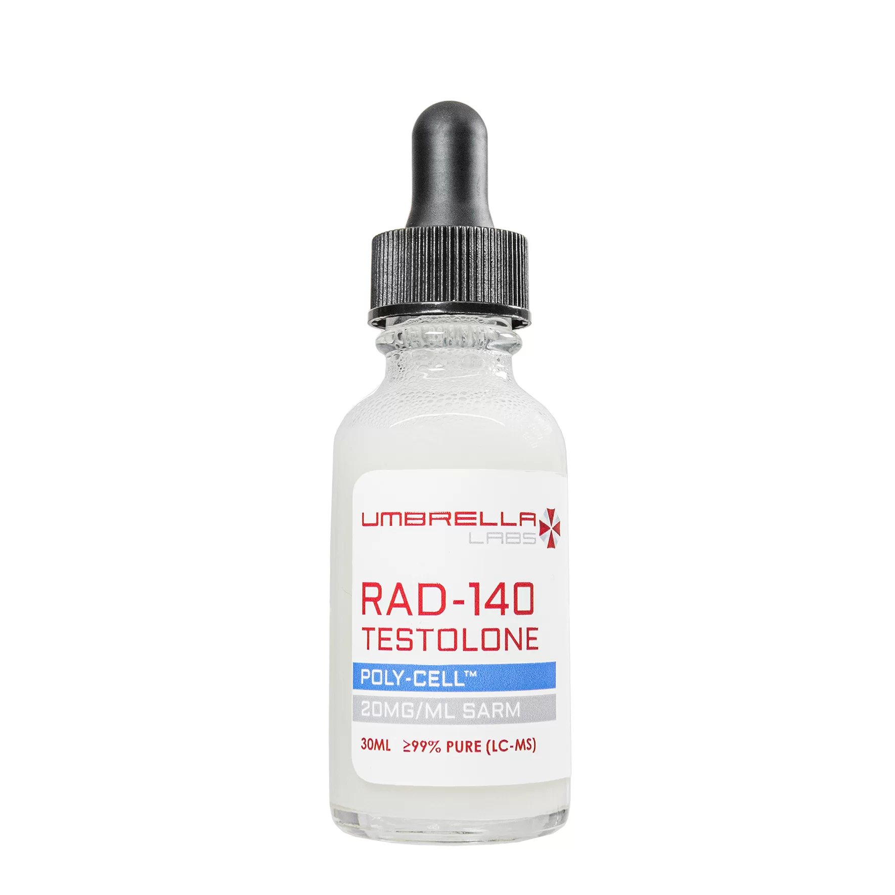 RAD 140 Testolone SARM in a white bottle